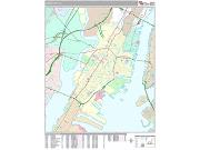 Jersey City <br /> Wall Map <br /> Premium Style 2025 Map