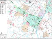 Albany <br /> Wall Map <br /> Premium Style 2025 Map