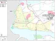 Niagara Falls <br /> Wall Map <br /> Premium Style 2025 Map