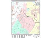 White Plains <br /> Wall Map <br /> Premium Style 2025 Map