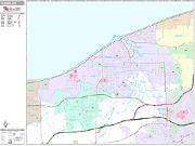 Lorain <br /> Wall Map <br /> Premium Style 2025 Map