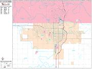 Lawton <br /> Wall Map <br /> Premium Style 2025 Map