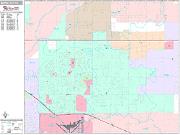 Midwest City <br /> Wall Map <br /> Premium Style 2025 Map