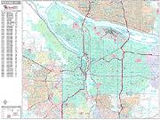 Portland <br /> Wall Map <br /> Premium Style 2025 Map