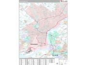 Philadelphia <br /> Wall Map <br /> Premium Style 2025 Map