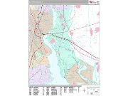 East Providence <br /> Wall Map <br /> Premium Style 2025 Map