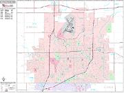 Sioux Falls <br /> Wall Map <br /> Premium Style 2025 Map