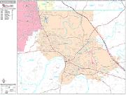 Clarksville <br /> Wall Map <br /> Premium Style 2025 Map