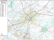 Knoxville <br /> Wall Map <br /> Premium Style 2025 Map