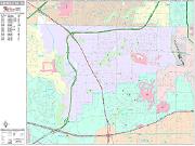 Carrollton <br /> Wall Map <br /> Premium Style 2025 Map