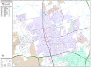Round Rock <br /> Wall Map <br /> Premium Style 2025 Map