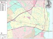 Alexandria <br /> Wall Map <br /> Premium Style 2025 Map