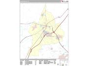 Harrisonburg <br /> Wall Map <br /> Premium Style 2025 Map