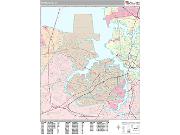 Portsmouth <br /> Wall Map <br /> Premium Style 2025 Map