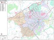 Roanoke <br /> Wall Map <br /> Premium Style 2025 Map