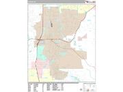 Auburn <br /> Wall Map <br /> Premium Style 2025 Map