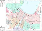 Green Bay <br /> Wall Map <br /> Premium Style 2025 Map