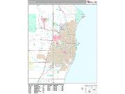 Racine <br /> Wall Map <br /> Premium Style 2025 Map