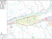 Huntington <br /> Wall Map <br /> Premium Style 2025 Map