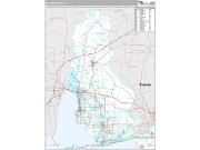 Baldwin County, AL <br /> Wall Map <br /> Premium Style 2025 Map