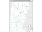 Choctaw County, AL <br /> Wall Map <br /> Premium Style 2025 Map