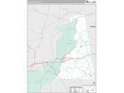 Cleburne County, AL <br /> Wall Map <br /> Premium Style 2025 Map