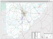 Cullman County, AL <br /> Wall Map <br /> Premium Style 2025 Map