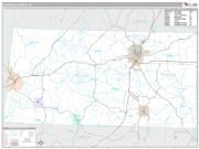 Franklin County, AL <br /> Wall Map <br /> Premium Style 2025 Map