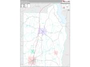 Henry County, AL <br /> Wall Map <br /> Premium Style 2025 Map