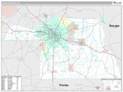 Houston County, AL <br /> Wall Map <br /> Premium Style 2025 Map