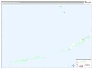 Aleutians West County, AK <br /> Wall Map <br /> Premium Style 2025 Map