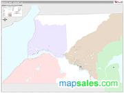 Bristol Bay County, AK <br /> Wall Map <br /> Premium Style 2025 Map