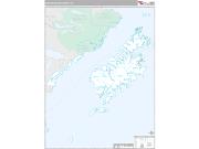 Kodiak Island County, AK <br /> Wall Map <br /> Premium Style 2025 Map