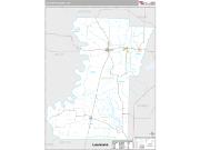 Lafayette County, AR <br /> Wall Map <br /> Premium Style 2025 Map