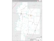 Woodruff County, AR <br /> Wall Map <br /> Premium Style 2025 Map