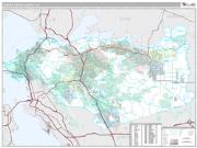 Contra Costa County, CA <br /> Wall Map <br /> Premium Style 2025 Map