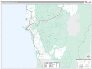 Del Norte County, CA <br /> Wall Map <br /> Premium Style 2025 Map