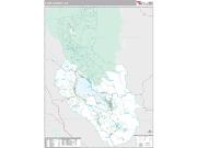 Lake County, CA <br /> Wall Map <br /> Premium Style 2025 Map