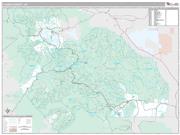 Plumas County, CA <br /> Wall Map <br /> Premium Style 2025 Map