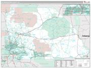 San Bernardino County, CA <br /> Wall Map <br /> Premium Style 2025 Map