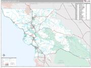 San Luis Obispo County, CA <br /> Wall Map <br /> Premium Style 2025 Map