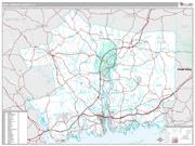 New London County, CT <br /> Wall Map <br /> Premium Style 2025 Map