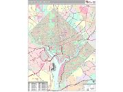 District of Columbia County, DC <br /> Wall Map <br /> Premium Style 2025 Map