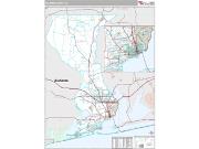 Escambia County, FL <br /> Wall Map <br /> Premium Style 2025 Map