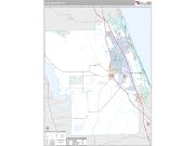 Flagler County, FL <br /> Wall Map <br /> Premium Style 2025 Map
