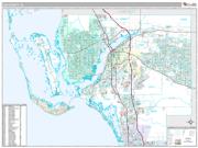 Lee County, FL <br /> Wall Map <br /> Premium Style 2025 Map