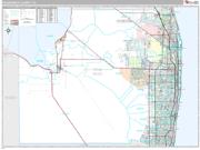 Palm Beach County, FL <br /> Wall Map <br /> Premium Style 2025 Map