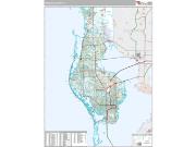 Pinellas County, FL <br /> Wall Map <br /> Premium Style 2025 Map