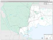 Wakulla County, FL <br /> Wall Map <br /> Premium Style 2025 Map