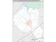 Banks County, GA <br /> Wall Map <br /> Premium Style 2025 Map
